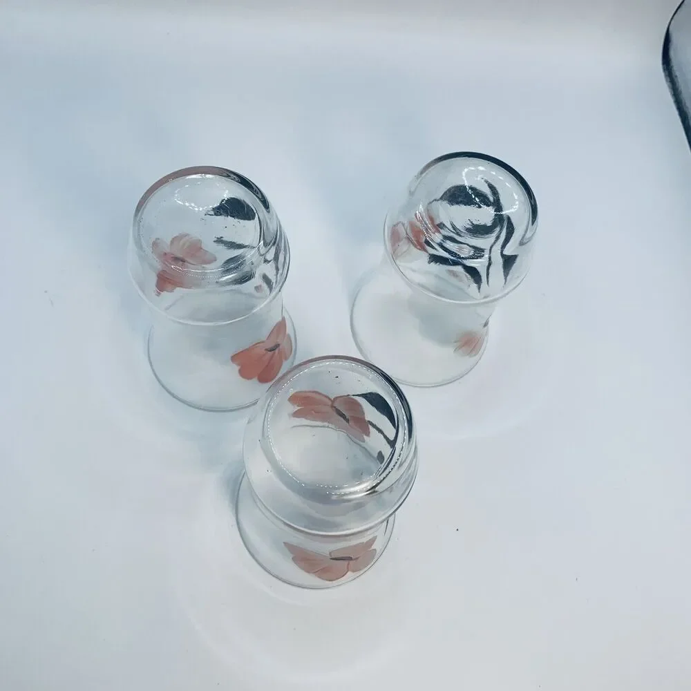 Vintage MCM Bartlet Collins  Small Fluted Tumblers Juice Glasses Set of 3